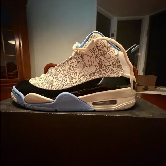 Air Jordan Dub Zero White/University Blue-Black